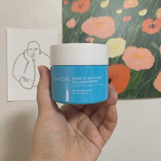 바르는콜라겐 하이온 제주바다보배 슬리핑마스크 100mL — 3점을 준 리뷰어가 2020년 6월 올린 사용 사진