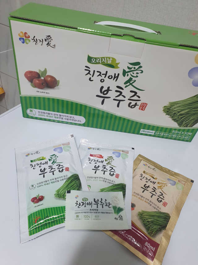 [중소기업유통센터 X 우수소상공인] 포항친정애부추즙오리지날 80ml 30포 리뷰 사진