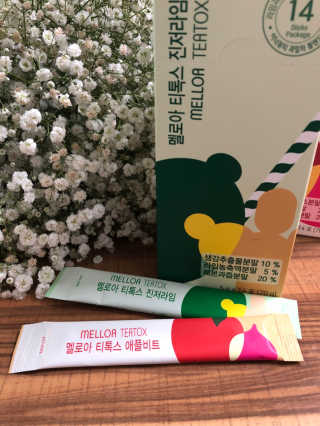 멜로아티톡스 애플비트, 진저라임 상큼하게 가벼워질 땐 멜로아티톡스 애플비트 진저라임 — 3.5점을 준 리뷰어가 2020년 5월 올린 사용 사진