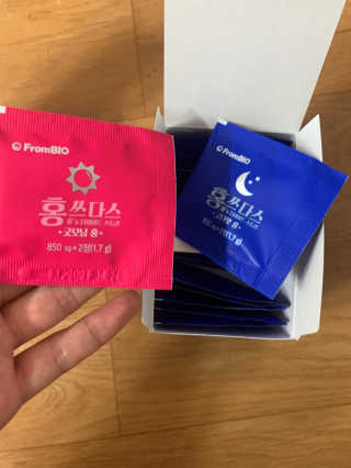 프롬바이오 홍쓰다스 아침,저녁 맞춤형 다이어트식품 14포+14포 — 4.5점을 준 리뷰어가 2020년 5월 올린 사용 사진
