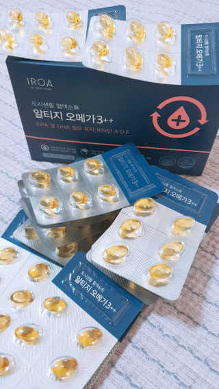 이로아 rTG 오메가3 ++ — 5점을 준 리뷰어가 2020년 7월 올린 사용 사진