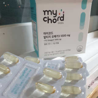 JW중외제약 마이코드 알티지 오메가3 1000 mg — 5점을 준 리뷰어가 2020년 10월 올린 사용 사진