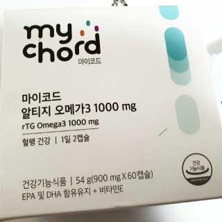 JW중외제약 마이코드 알티지 오메가3 1000 mg — 3.5점을 준 리뷰어가 2020년 9월 올린 사용 사진