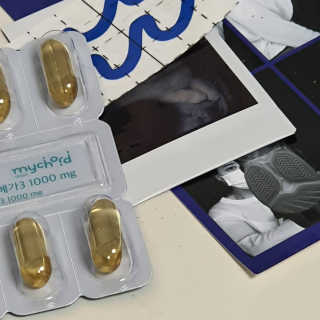 JW중외제약 마이코드 알티지 오메가3 1000 mg — 5점을 준 리뷰어가 2020년 8월 올린 사용 사진