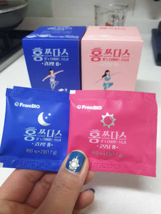 프롬바이오 홍쓰다스 아침,저녁 맞춤형 다이어트식품 14포+14포 — 4점을 준 리뷰어가 2020년 5월 올린 사용 사진