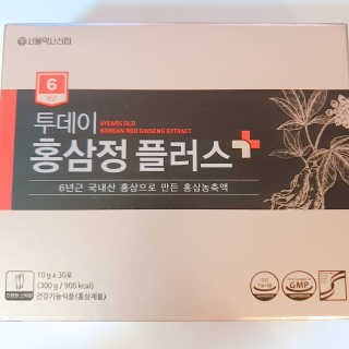 서울약사신협_투데이홍삼정플러스스틱_10g x 30포 — 5점을 준 리뷰어가 2020년 11월 올린 사용 사진