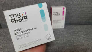 JW중외제약 마이코드 알티지 오메가3 1000 mg — 5점을 준 리뷰어가 2020년 8월 올린 사용 사진