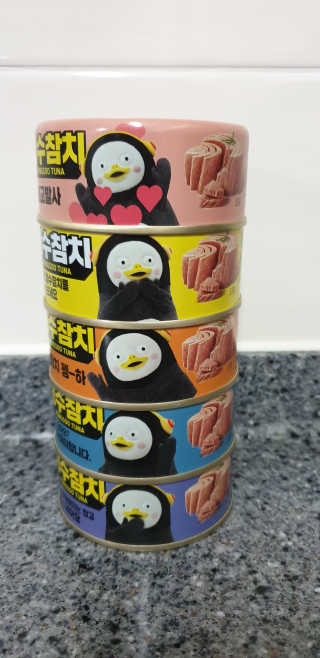동원참치 펭수참치 — 5점을 준 리뷰어가 2020년 7월 올린 사용 사진