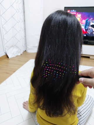 아이캔디 레인보우 볼륨S 패들 브러쉬 — 4점을 준 리뷰어가 2020년 11월 올린 사용 사진