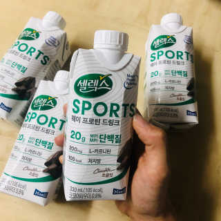 셀렉스스포츠 셀렉스 스포츠 드링크 초콜릿 _ 330ml x 12팩 — 5점을 준 리뷰어가 2020년 10월 올린 사용 사진