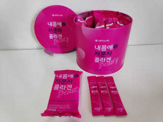 서울약사신협_내몸애뷰티 저분자콜라겐_2.5g 100포 — 5점을 준 리뷰어가 2020년 6월 올린 사용 사진