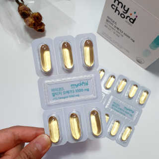 JW중외제약 마이코드 알티지 오메가3 1000 mg — 5점을 준 리뷰어가 2020년 9월 올린 사용 사진