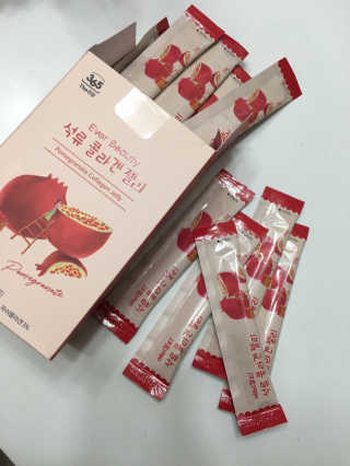 365더건강 에버뷰티 석류콜라겐 젤리 — 5점을 준 리뷰어가 2020년 7월 올린 사용 사진