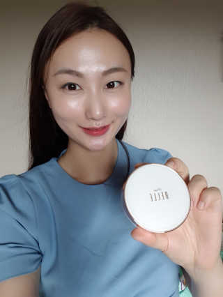 디어벨르 크림쿠션 DEAR BELLE CREAM COUSION — 4점을 준 리뷰어가 2020년 8월 올린 사용 사진