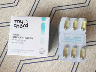 JW중외제약 마이코드 알티지 오메가3 1000 mg — 5점을 준 리뷰어가 2020년 6월 올린 사용 사진