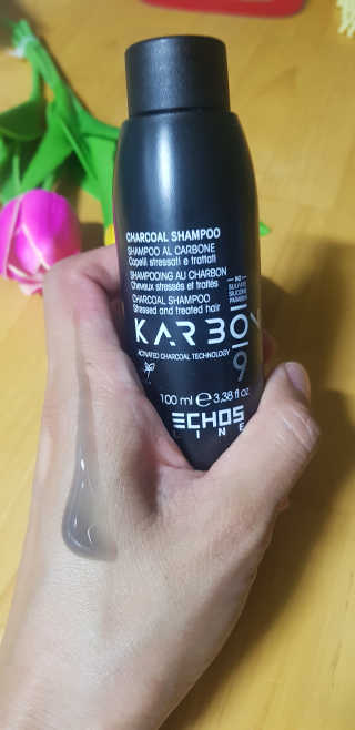 에코스라인 차콜 샴푸+차콜 마스크 세트 — 4점을 준 리뷰어가 2020년 7월 올린 사용 사진
