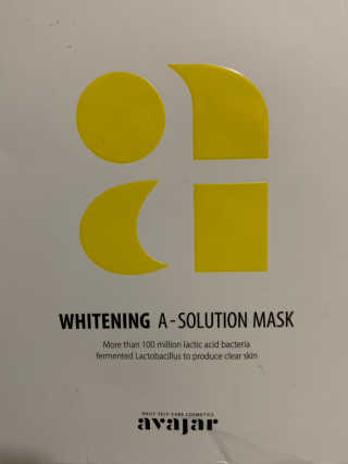 Avajar A-Solution 마스크 — 5점을 준 리뷰어가 2020년 10월 올린 사용 사진