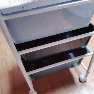 바네스데코 3단 이동식 트롤리 수납함 정리함 — 4점을 준 리뷰어가 2020년 6월 올린 사용 사진