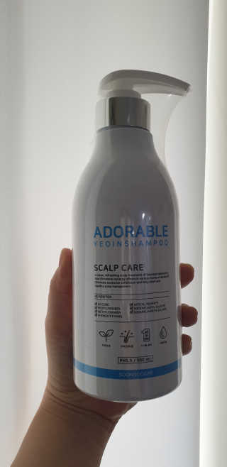 순수연구소 탈모증상완화 어도러블 여인 샴푸 500ml — 5점을 준 리뷰어가 2020년 4월 올린 사용 사진