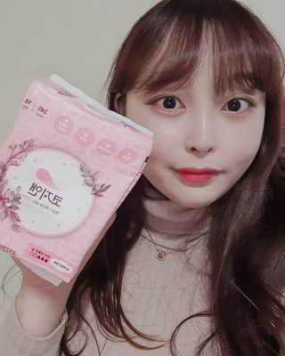 코지앤 생리대 체험 패키지 — 5점을 준 리뷰어가 2020년 11월 올린 사용 사진