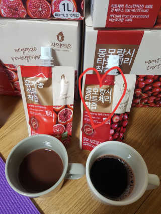 자연에온 몽모랑시 타트체리 착즙 100mL 10개입 2BOX — 5점을 준 리뷰어가 2020년 11월 올린 사용 사진