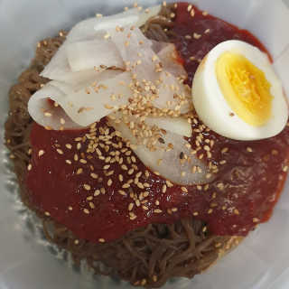 [해주냉면] 신천맛집 매운 비빔냉면 2인분 + 무절임 — 5점을 준 리뷰어가 2020년 5월 올린 사용 사진