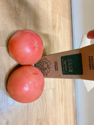 친환경 과일세정제 그린그램 칼슘파우더 1통 150g — 5점을 준 리뷰어가 2020년 6월 올린 사용 사진