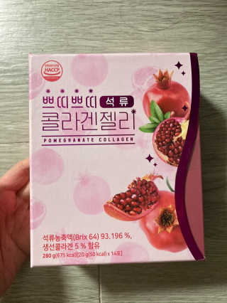 헬스업_쁘띠쁘띠석류콜라겐젤리_20g x 14포 — 5점을 준 리뷰어가 2020년 10월 올린 사용 사진