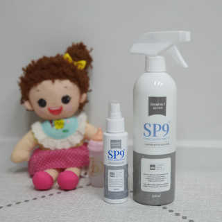 SP9 스프레이형 프리미엄 살균소독제 500ml+100ml — 5점을 준 리뷰어가 2020년 12월 올린 사용 사진