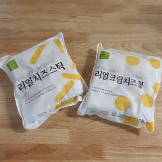 가치식탁 리얼치즈스틱, 리얼크림치즈볼 — 5점을 준 리뷰어가 2020년 8월 올린 사용 사진