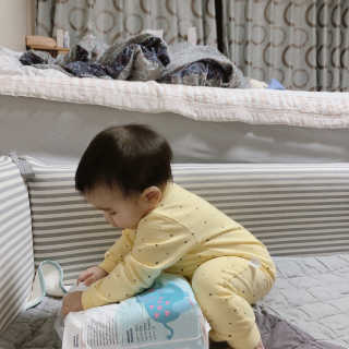 오브맘 밤 프리미엄 아기 기저귀 팬티형 밴드형 — 4.5점을 준 리뷰어가 2020년 11월 올린 사용 사진