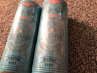 일화 소주와환상궁합 세계 3대 광천수로만든 초정토닉워터 — 5점을 준 리뷰어가 2020년 4월 올린 사용 사진