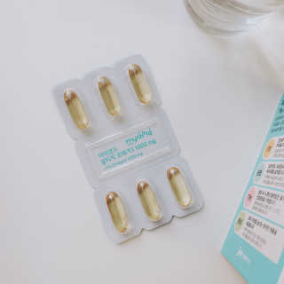 JW중외제약 마이코드 알티지 오메가3 1000 mg — 5점을 준 리뷰어가 2020년 8월 올린 사용 사진