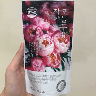 농사지음 약콩과 작두콩으로 만든 오늘두유 작약 — 5점을 준 리뷰어가 2020년 8월 올린 사용 사진