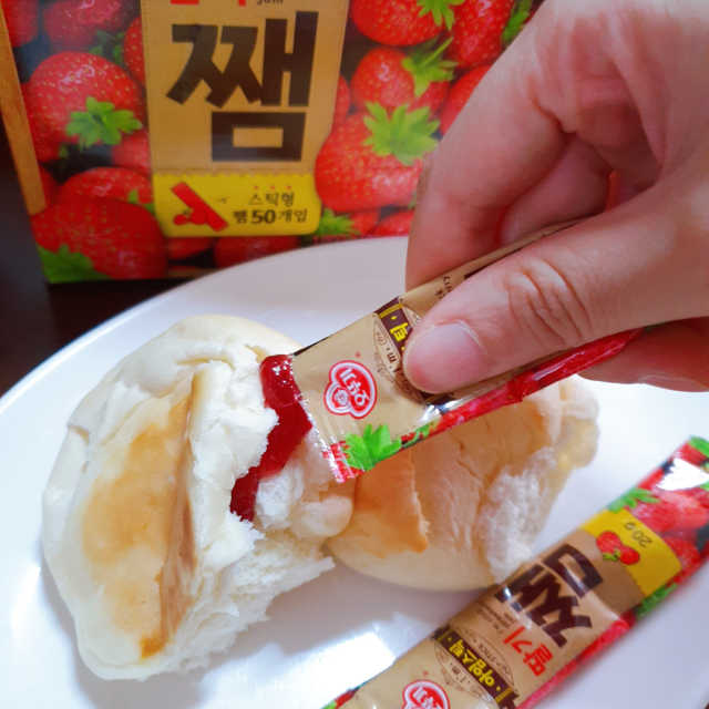 오뚜기 아임스틱 딸기쨈 리뷰 사진