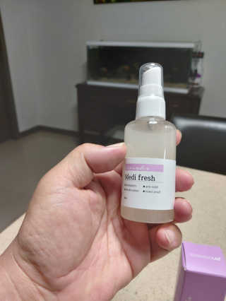 순수연구소 메디프레쉬80ml 천연 향균 섬유 탈취제 — 5점을 준 리뷰어가 2020년 5월 올린 사용 사진