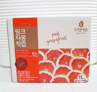 자연에온 핑크 자몽 착즙 100mL 10개입 2BOX — 5점을 준 리뷰어가 2020년 11월 올린 사용 사진