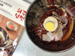 [해주냉면] 신천맛집 매운 비빔냉면 2인분 + 무절임 — 리뷰어가 2020년 5월 올린 사용 사진