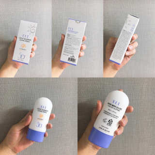 이엘티 라이트 베리어 선스크린 — 4점을 준 리뷰어가 2020년 8월 올린 사용 사진