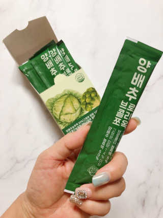 조은약초 국산 양배추즙 양배추 브로콜리 젤리 15포 x 1박스 — 4.5점을 준 리뷰어가 2020년 8월 올린 사용 사진