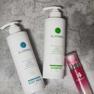 일리세이 허니 샴푸 500ml + 허니 바디워시 500ml 세트 — 4점을 준 리뷰어가 2020년 4월 올린 사용 사진