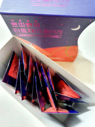 서울약사신협_쁘띠쁘띠타트체리콜라겐_20g x 14포 — 5점을 준 리뷰어가 2020년 11월 올린 사용 사진