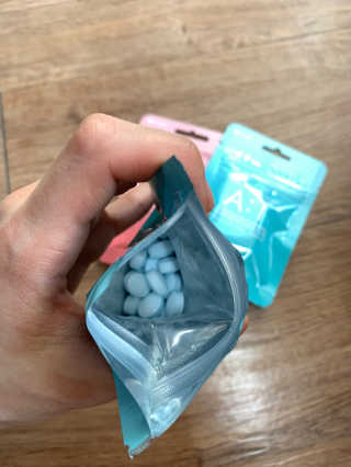 입 냄새 완화에 도움을 주는 에티켓 캔디 복숭아맛 앳캔디 — 4.5점을 준 리뷰어가 2020년 12월 올린 사용 사진