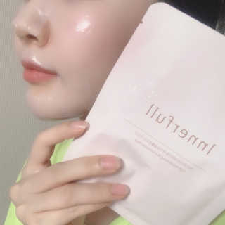 이너풀 하이 모이스처라이징 바이오셀룰로오스 마스크 — 5점을 준 리뷰어가 2020년 8월 올린 사용 사진