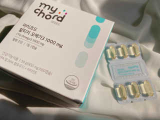 JW중외제약 마이코드 알티지 오메가3 1000 mg — 5점을 준 리뷰어가 2020년 7월 올린 사용 사진