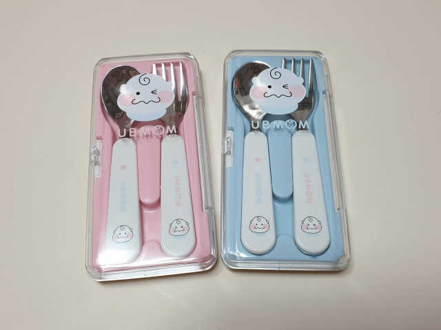 유비맘 스푼포크 케이스 세트 1+1 _컬러랜덤 발송 리뷰 사진