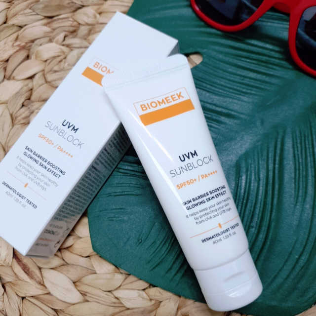 BIOMEEK UVM SUNBLOCK 리뷰 사진