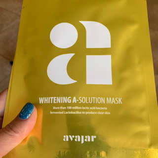 Avajar A-Solution 마스크 — 4점을 준 리뷰어가 2021년 1월 올린 사용 사진