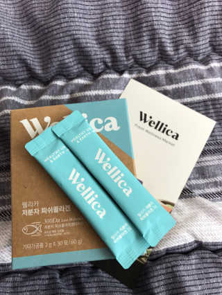 웰리카 저분자 피쉬 콜라겐 — 5점을 준 리뷰어가 2020년 10월 올린 사용 사진