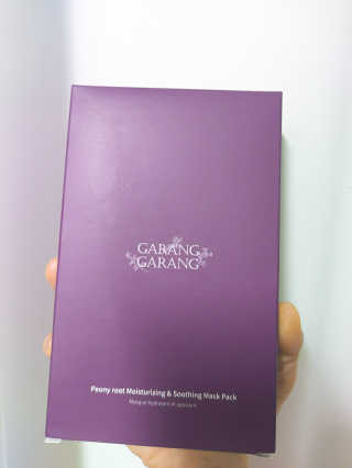 GARANG GARANG 피오니 룻 모이스처라이징 앤 수딩 마스크팩 — 5점을 준 리뷰어가 2020년 4월 올린 사용 사진